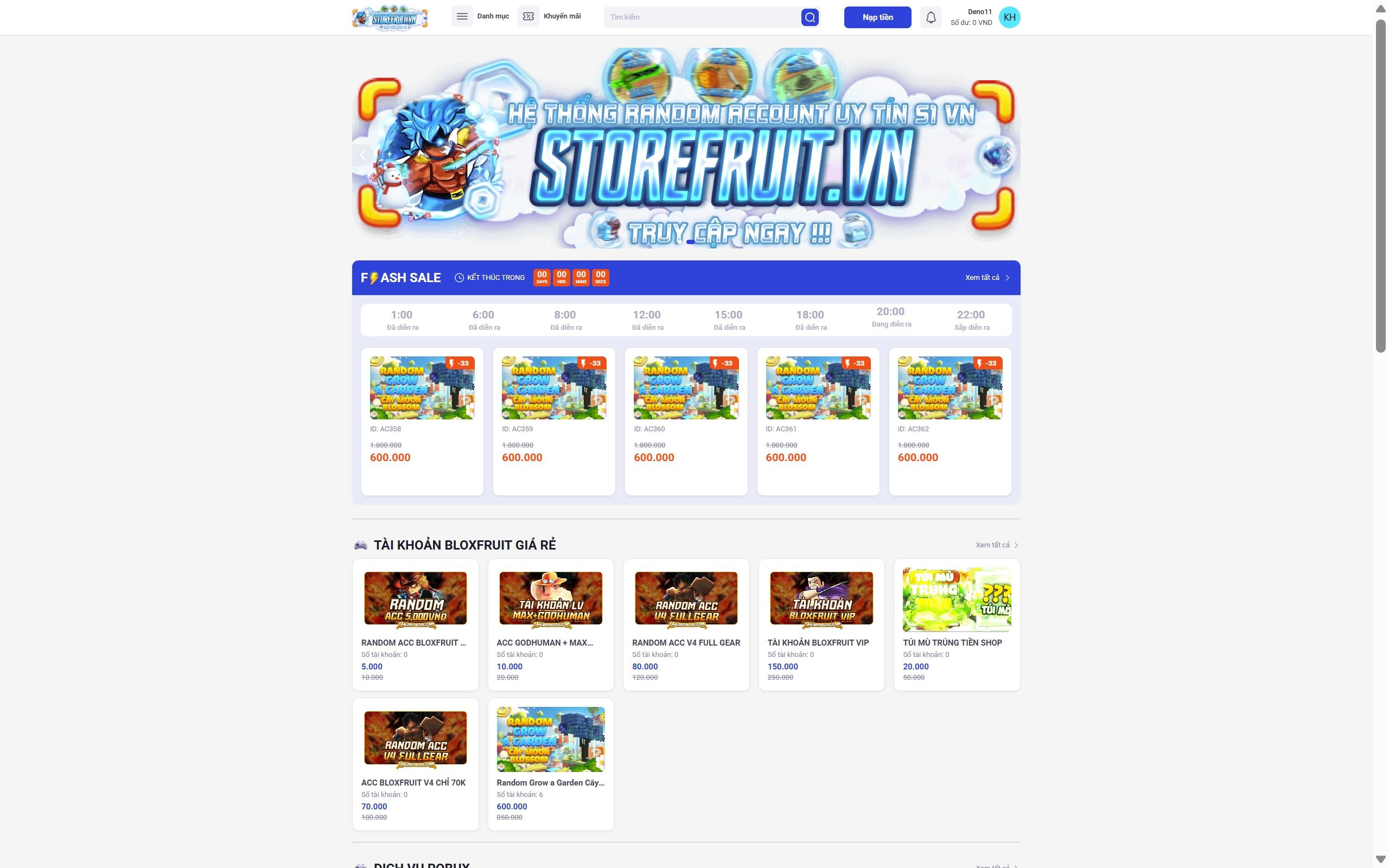 Mẫu Shop Roblox