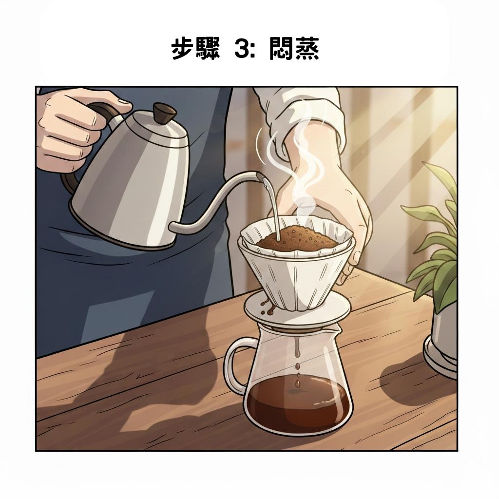 手沖咖啡必備工具與5步驟圖解