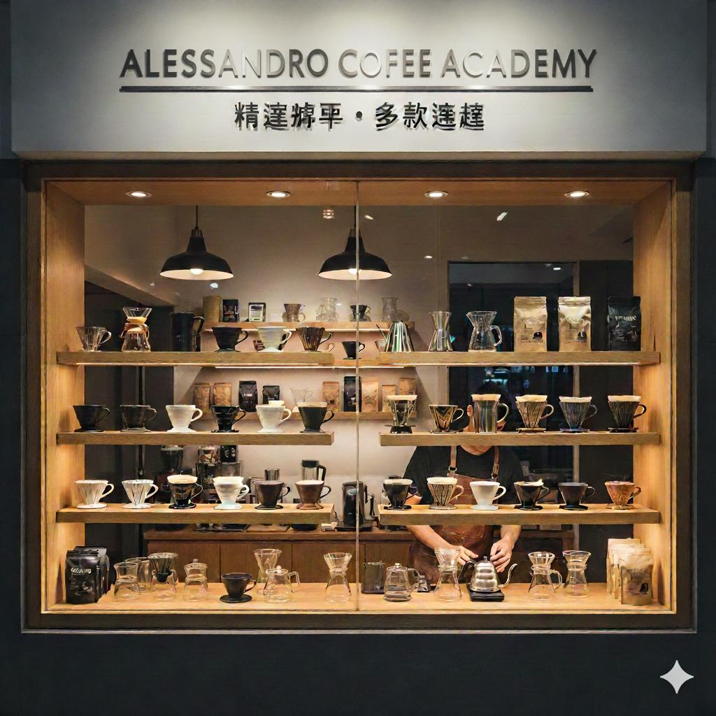桑卓咖啡學院官方網站展示多種濾杯