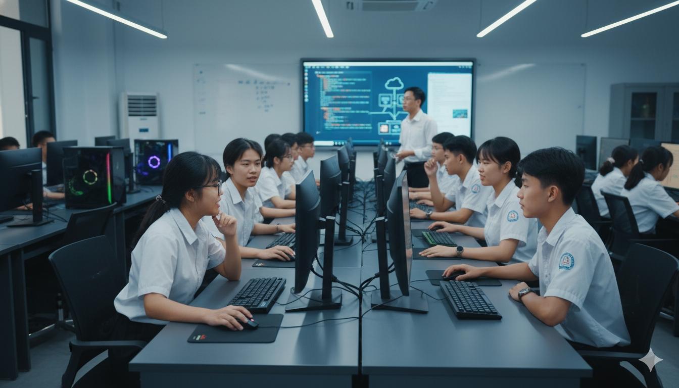 Học sinh học công nghệ thông tin