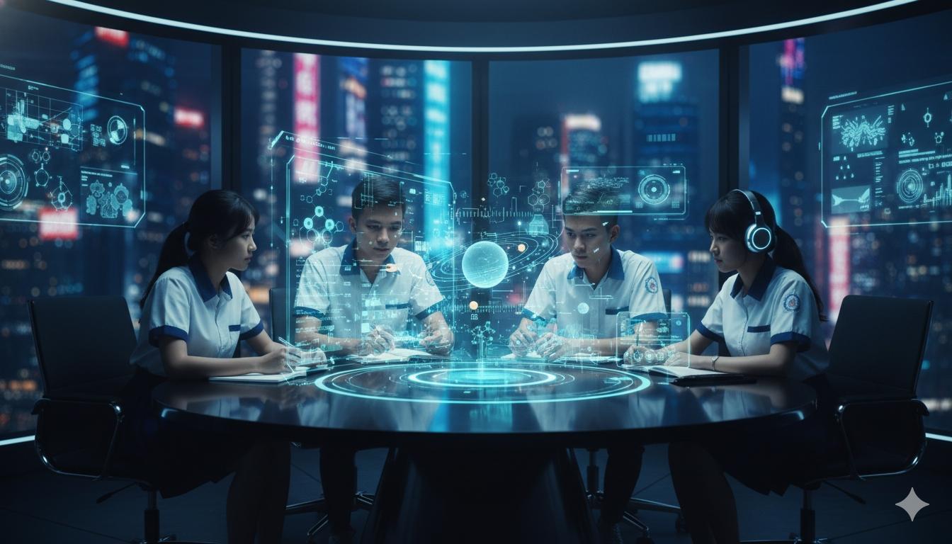 hoc-sinh-lop-10-thuc-hanh-nhom Học sinh lớp 10 thực hành nhóm