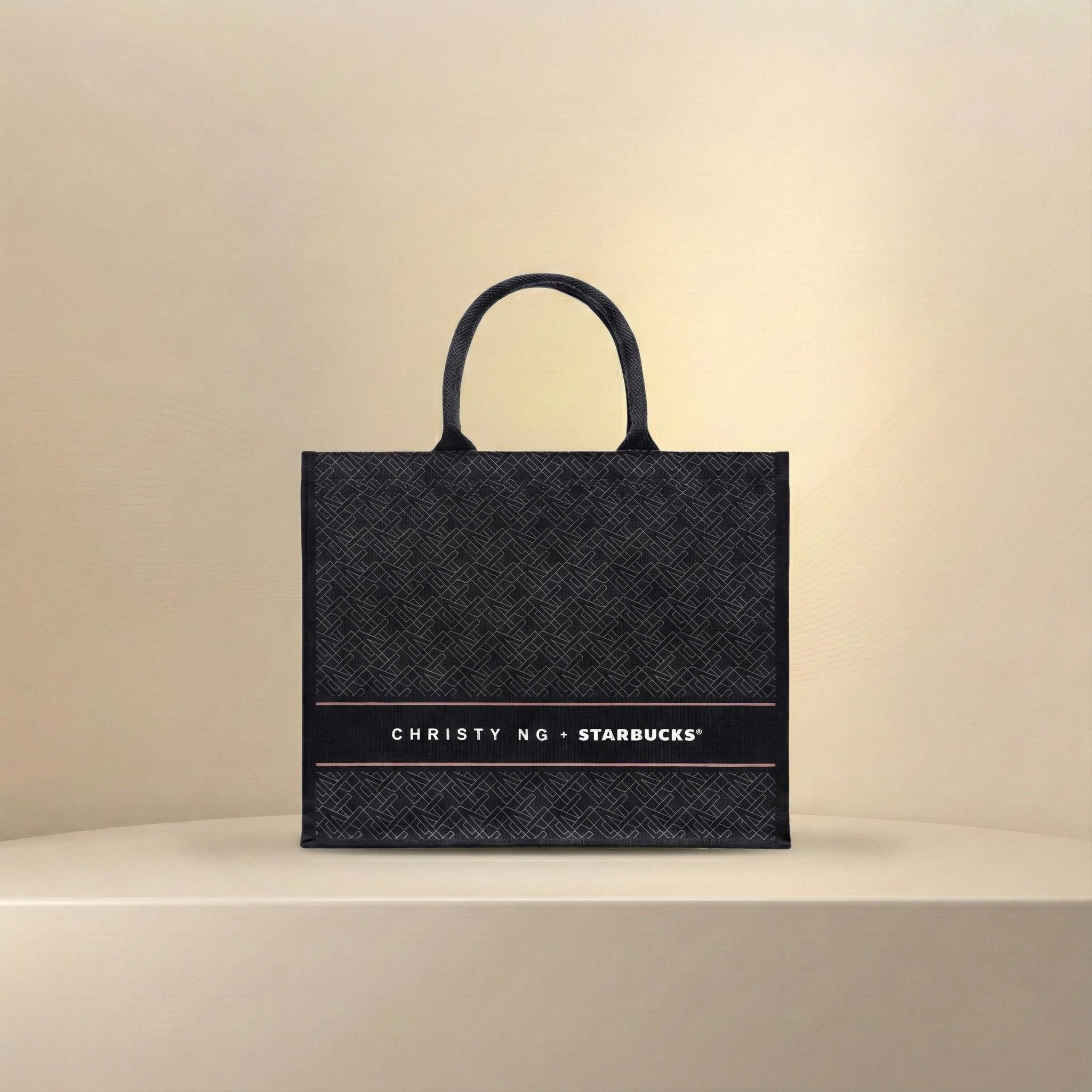 Premium black tote bag