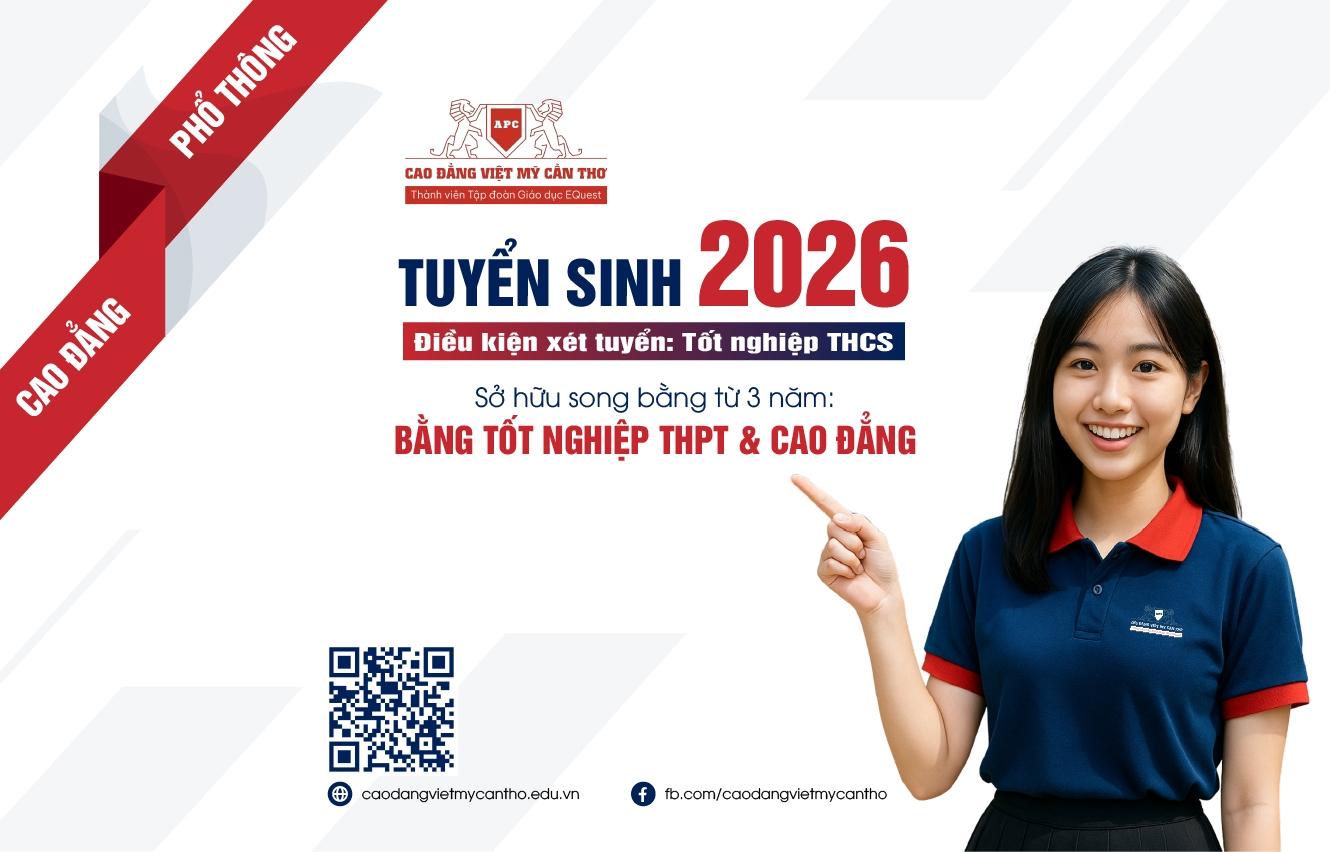 Tuyển sinh năm 2026 cao đẳng phổ thông