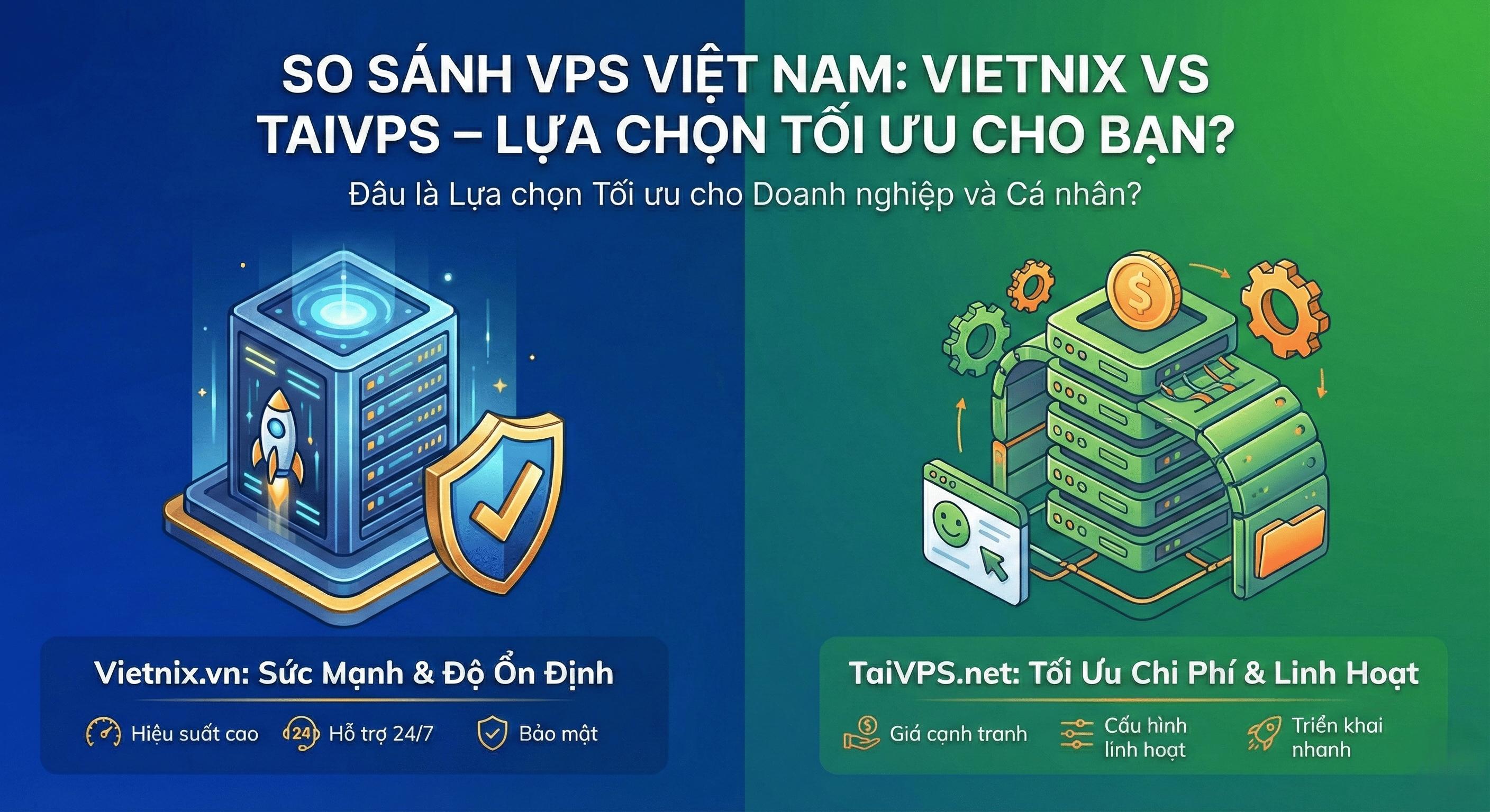 VPS Việt Nam: So sánh chi tiết Vietnix và TaiVPS – Đâu là Lựa chọn Tối ưu cho Bạn?