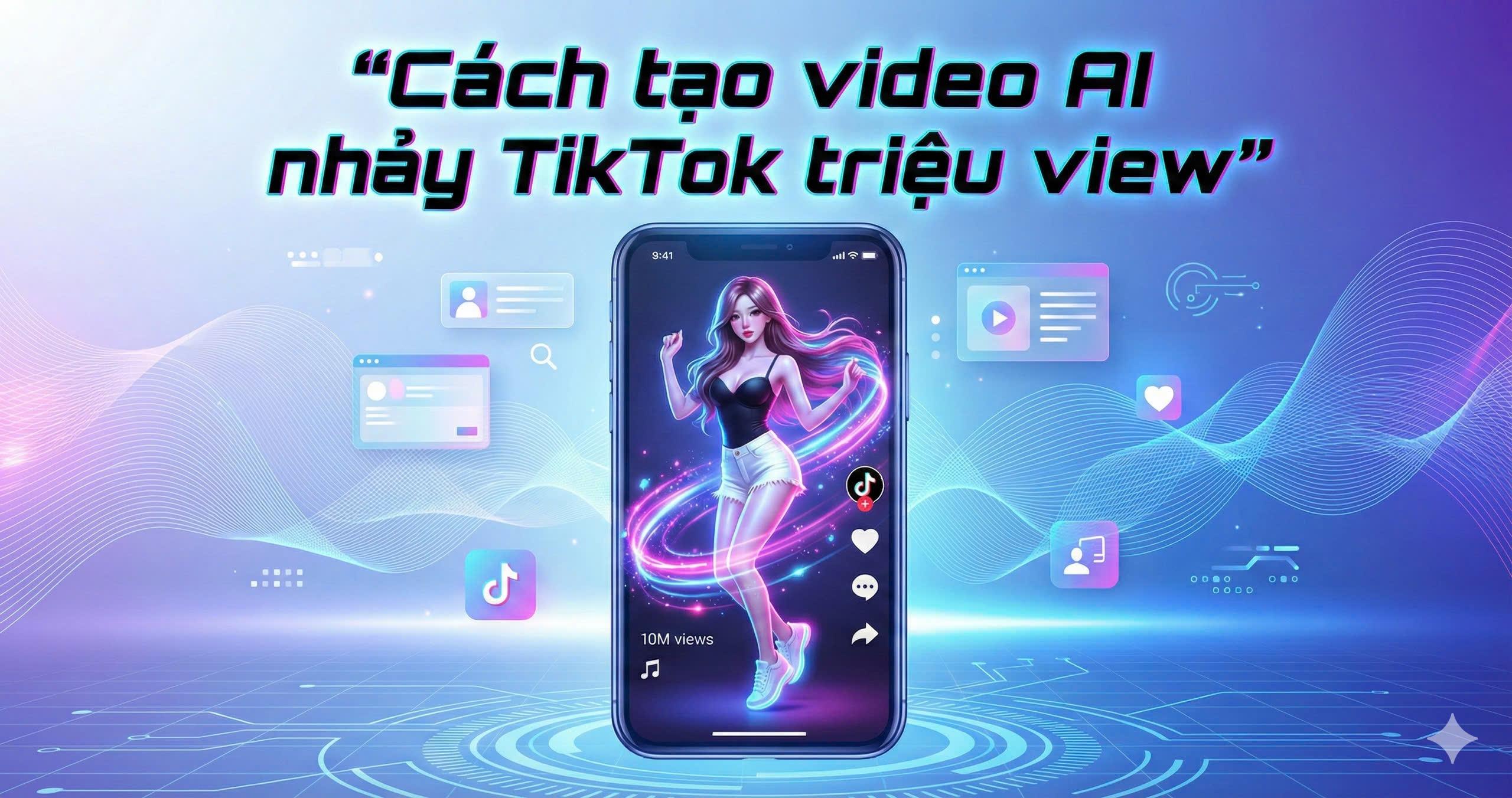 Cách tạo video AI nhảy TikTok chi tiết từng bước