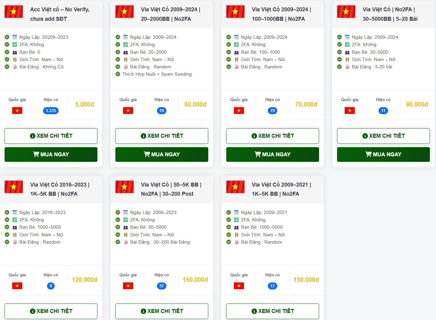 Nuoi acc chuyen nghiep