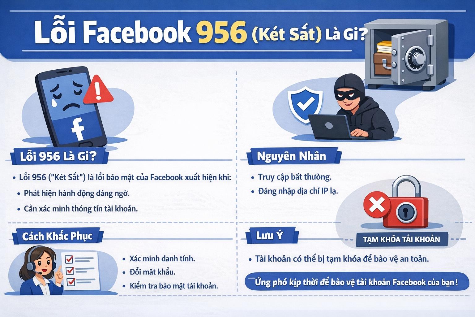 Màn hình thông báo lỗi Checkpoint Két sắt 956