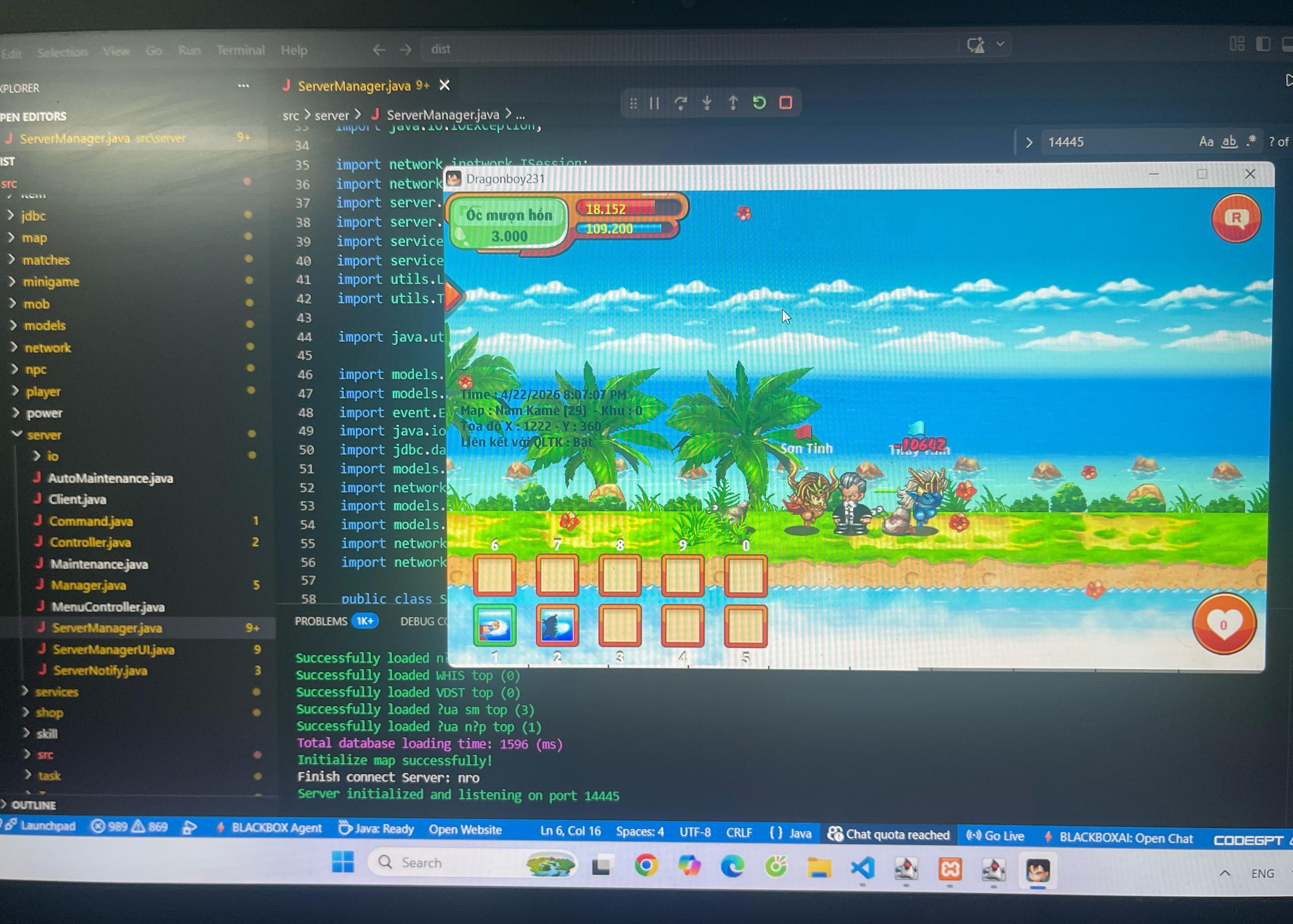 SOURCE GAME NRO JAVA Full Chức Năng Mở Server Kinh Doanh