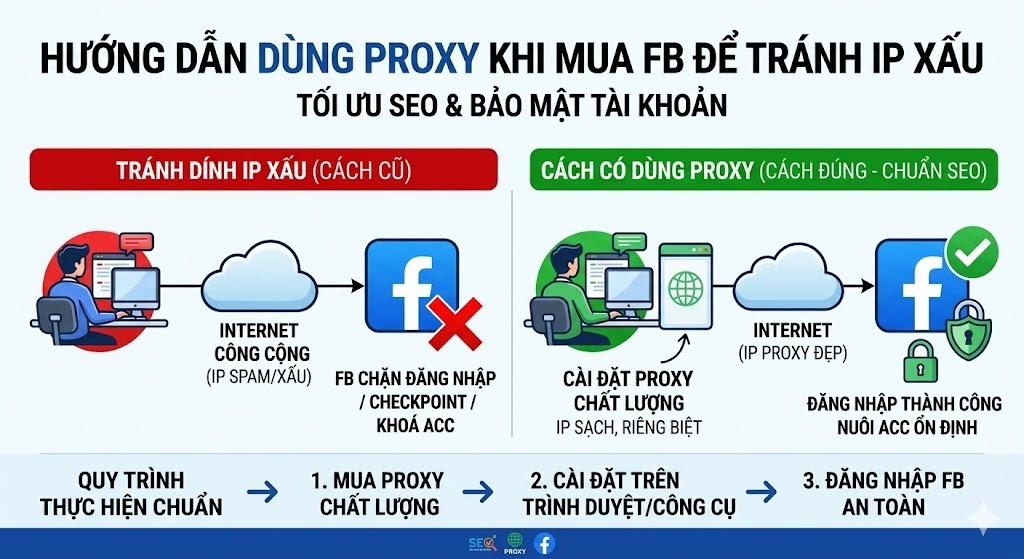 Proxy và nuôi acc Facebook chuyên sâu