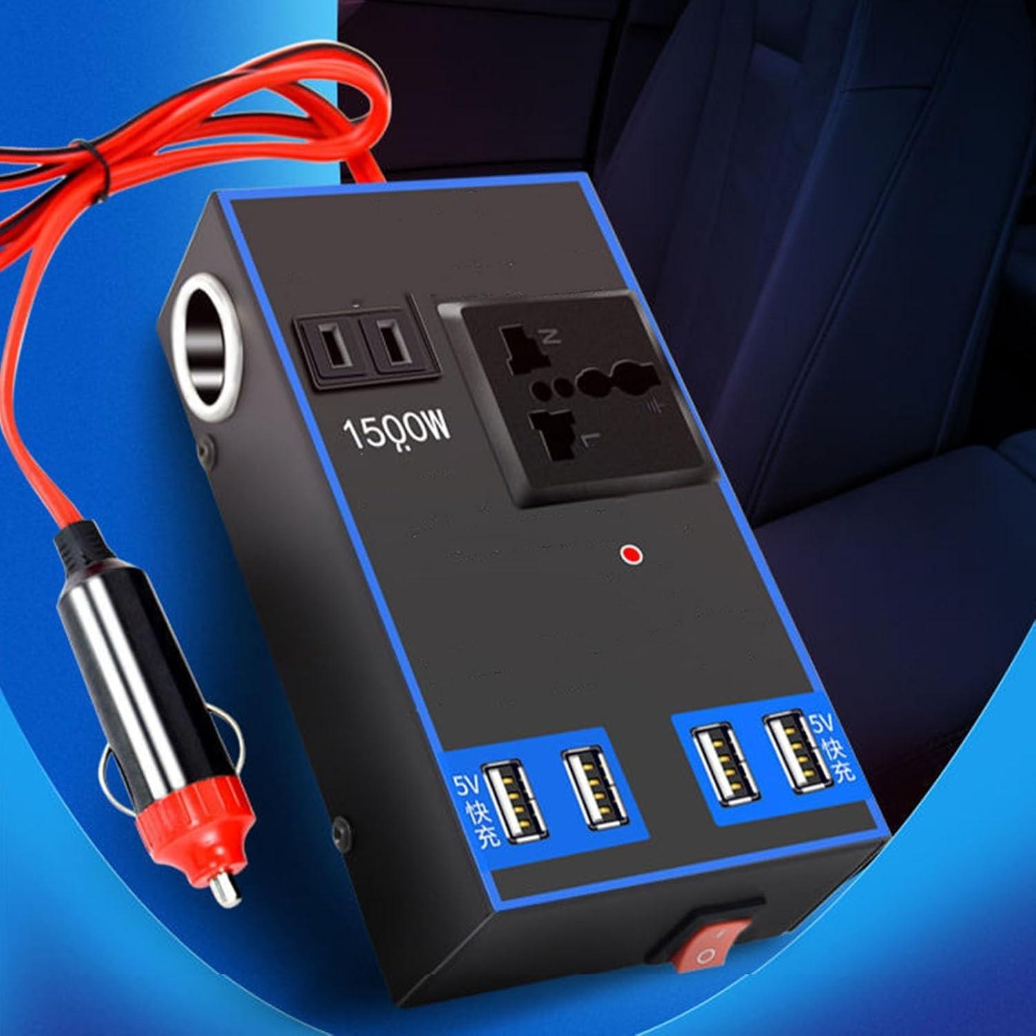 [Hình ảnh Bộ kích điện ô tô Inverter màu đen]
