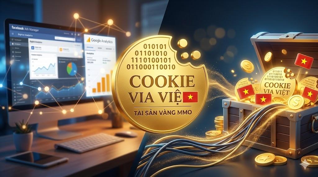 Mua Via Facebook Việt Uy Tín giải pháp Cookie siêu mượt lên Camp