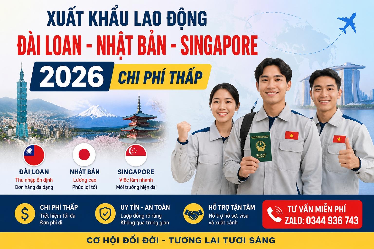 XUẤT KHẨU LAO ĐỘNG 2026: CƠ HỘI VÀ THÁCH THỨC CHO LAO ĐỘNG VIỆT