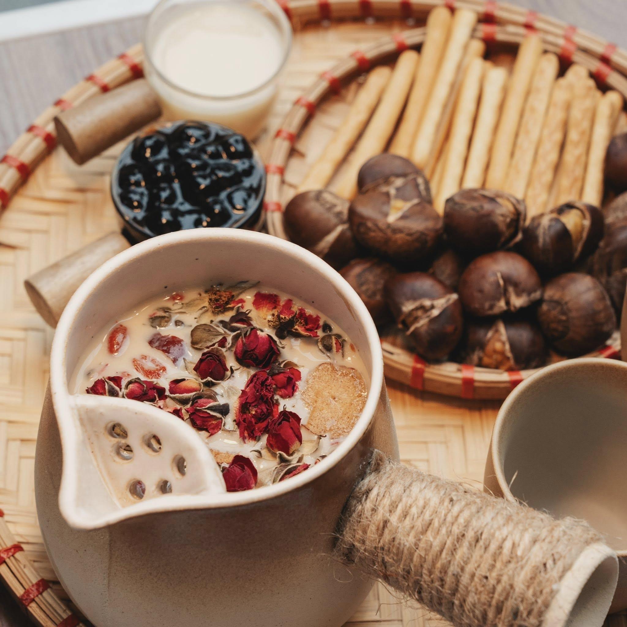 Set Trà sữa Nam Kinh nướng đường nâu