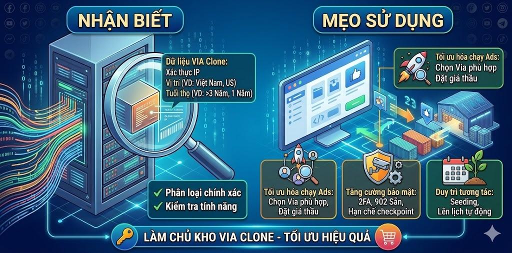 Mẹo nuôi Via Xác Minh Danh Tính (XMDT) để chạy quảng cáo số lượng lớn 2026
