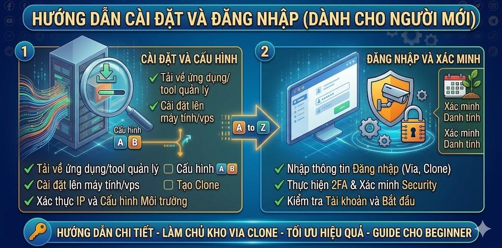 Hướng dẫn cách cài đặt và sử dụng Proxy để đăng nhập Via mà không bị checkpoint trình duyệt lạ