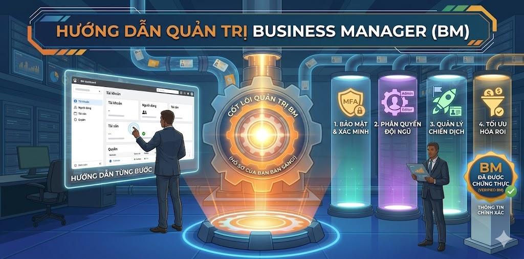 Quản trị BM Business Manager chuyên nghiệp giúp bảo mật tài sản quảng cáo
