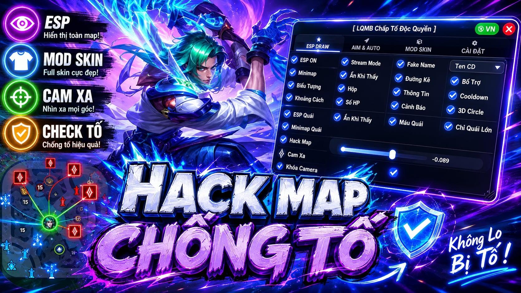 [LiQi iOS] MAP SÁNG BẢN CHO iPhone + iPAD CHƠI KÍN + CHẤP TỐ