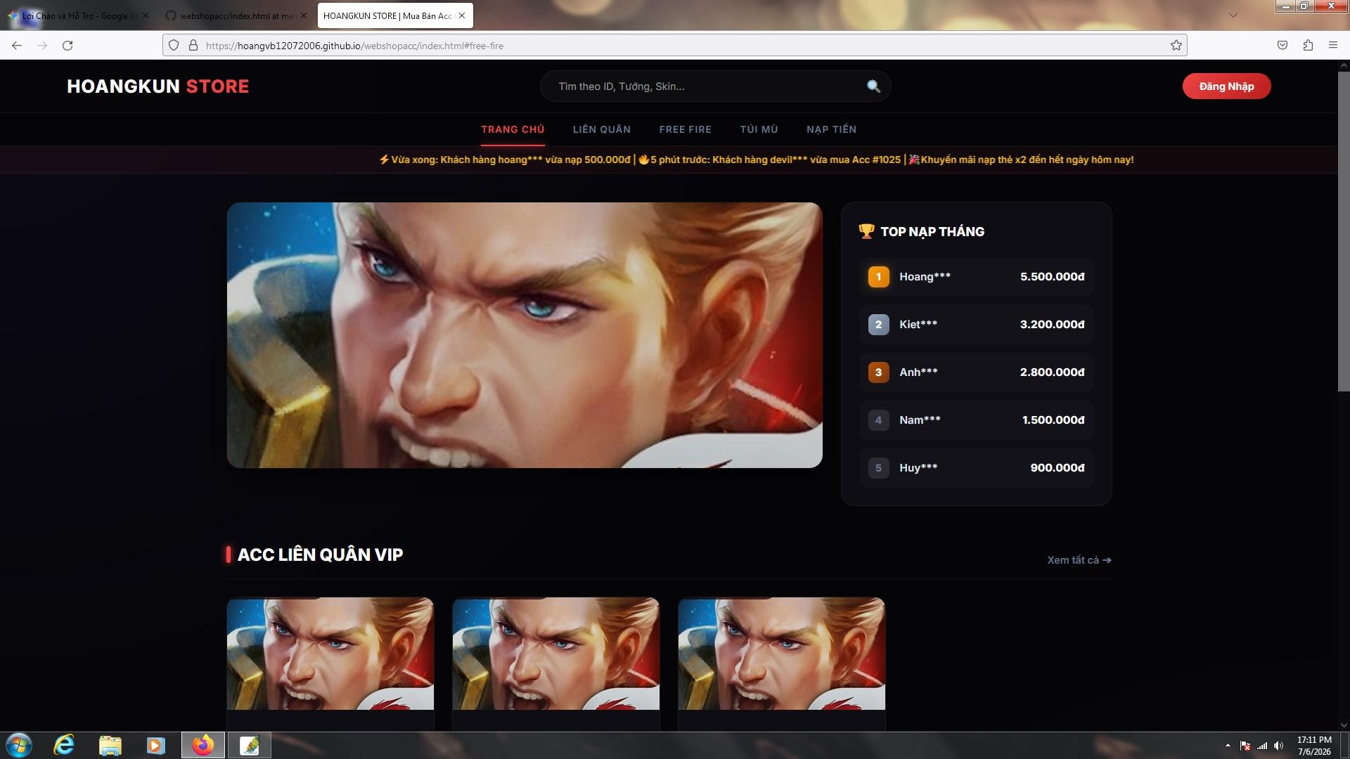 Web Shop Game