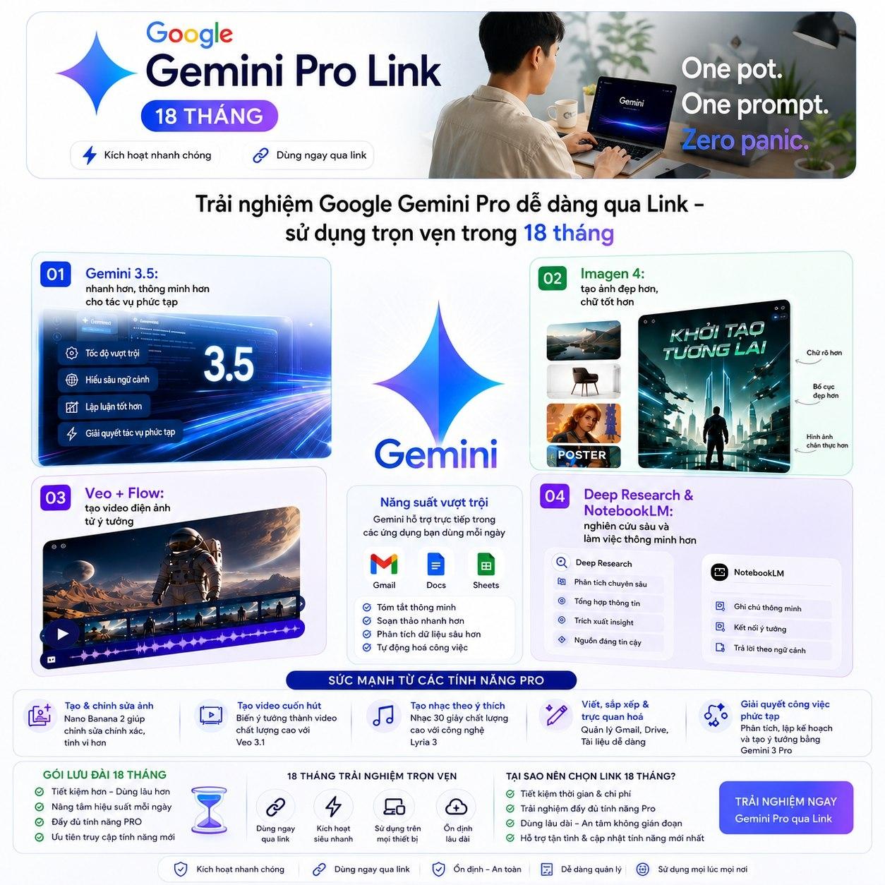 LINK - Gemini Pro 18 tháng