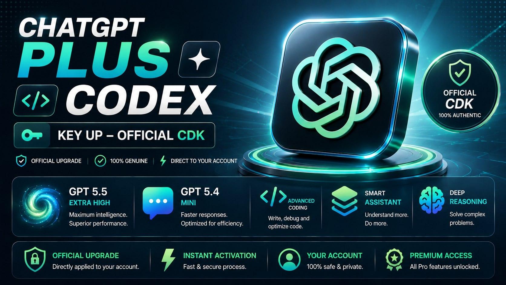 CDK GPT PLus - Key Chính Chủ (KBH)