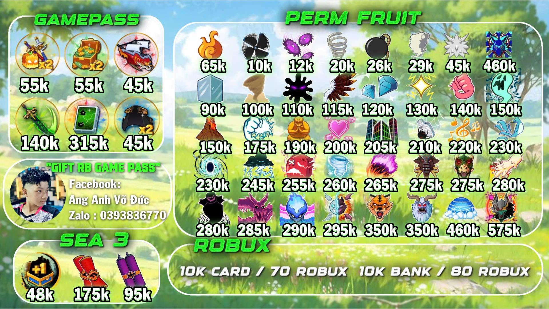 Banner Gamepass Thiên Nhiên