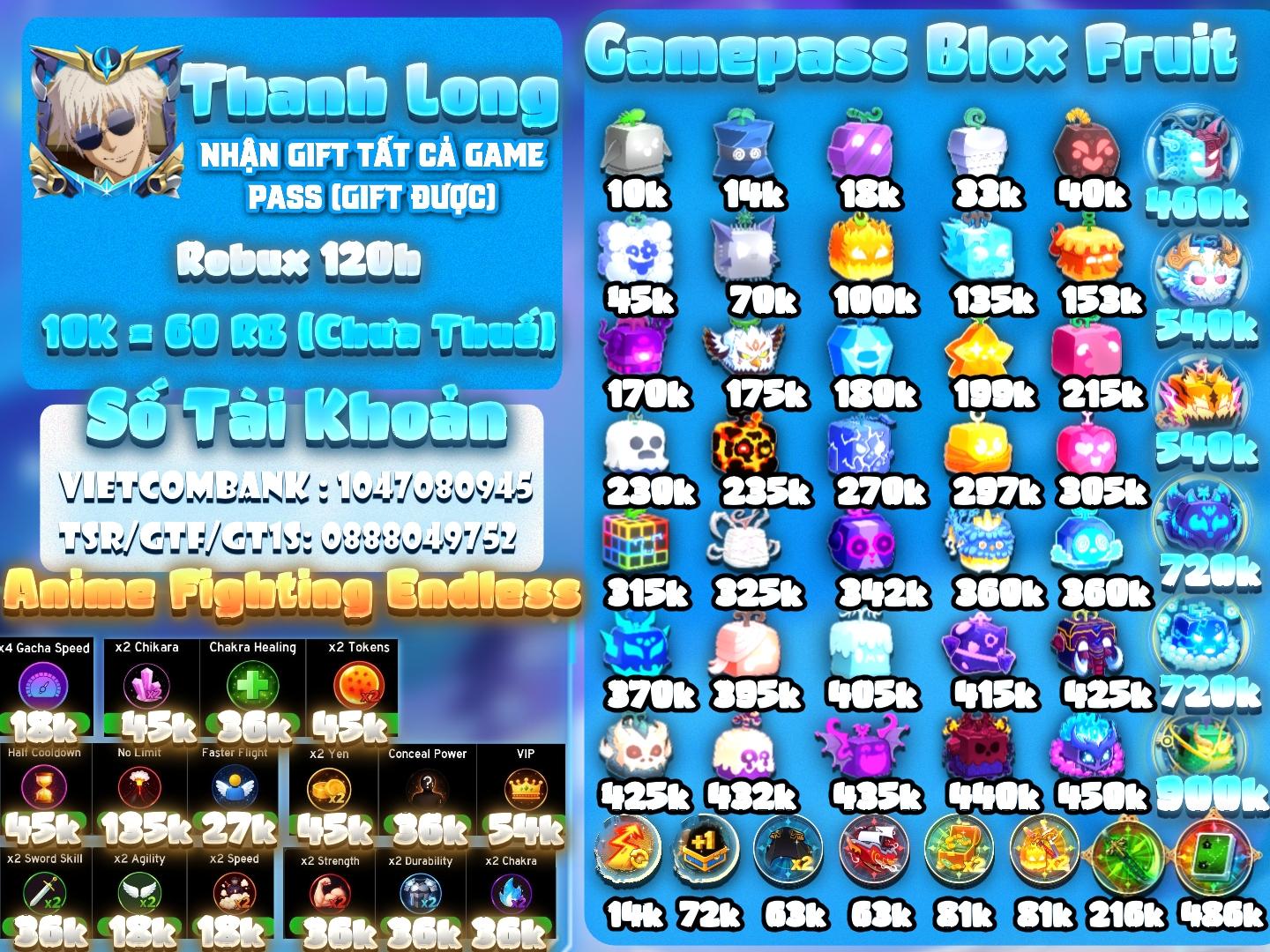 Banner Gamepass Nhiều Thể Loại Game