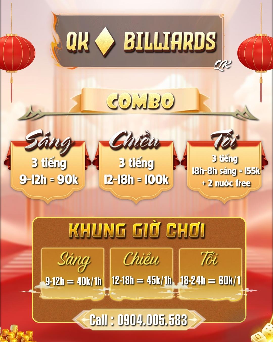 Banner Quảng Cáo Quán Billiard