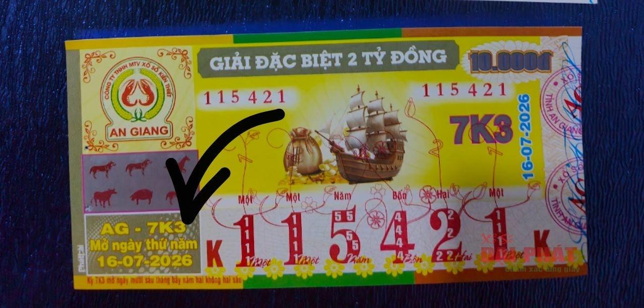 Xổ số miền An Giang ngày 20/07/2026