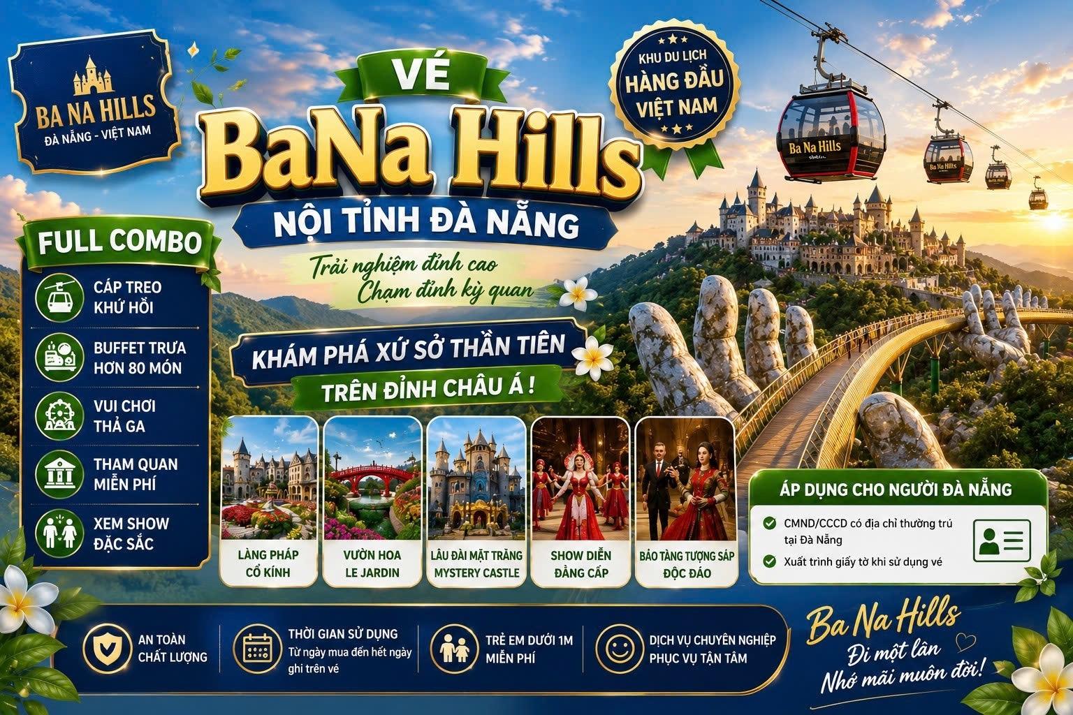 [COMBO] Vé Vào Cổng + MIỄN PHÍ Voucher Bia/Thức ăn nhanh tại BaNa Brew House