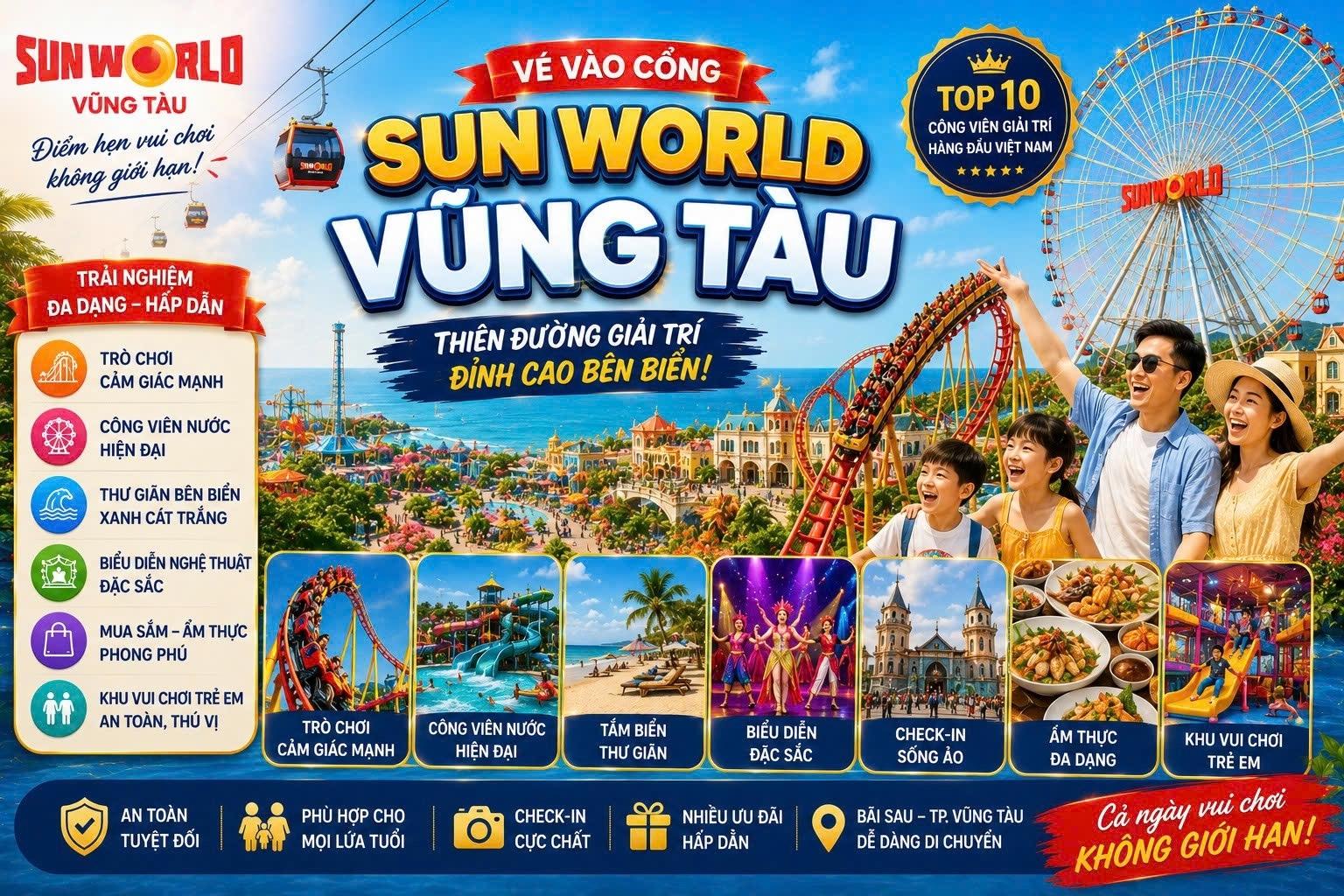 Sun World Vé Công Viên Nước Vũng Tàu