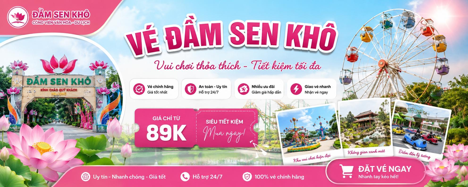 Vé Đầm Sen Khô - Người Lớn