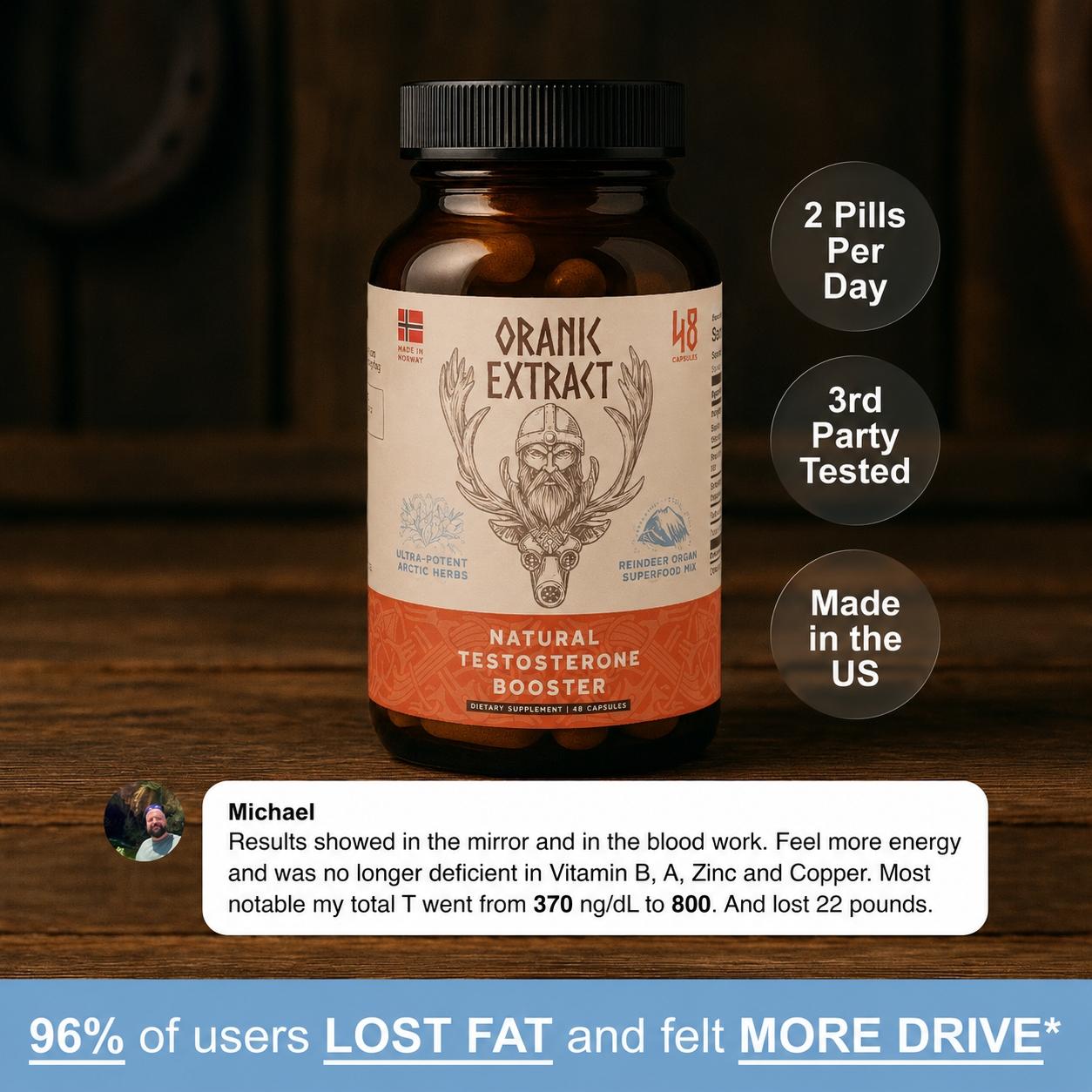 ORANIC Natural T-Booster