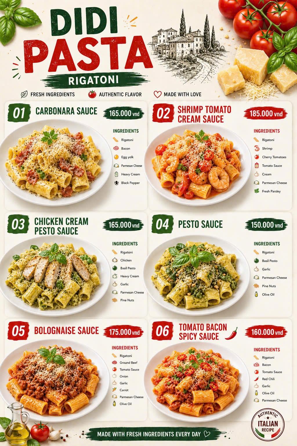Menu Page 17