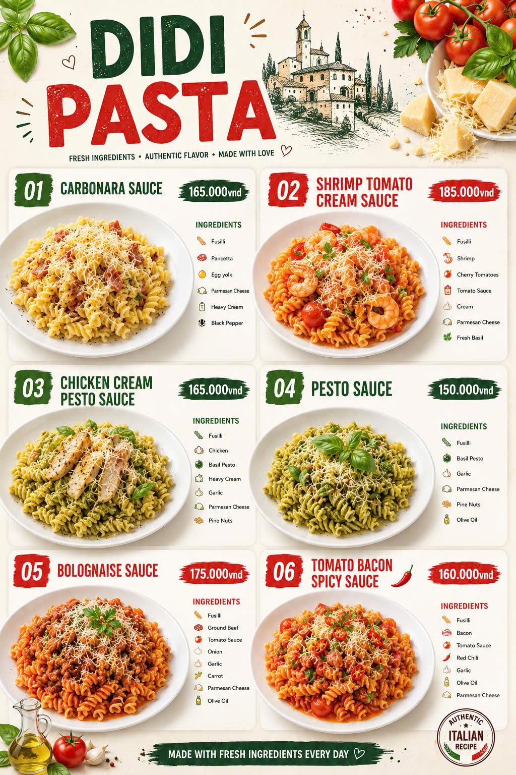 Menu Page 18