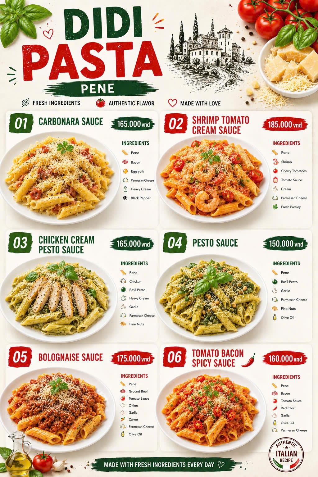 Menu Page 16