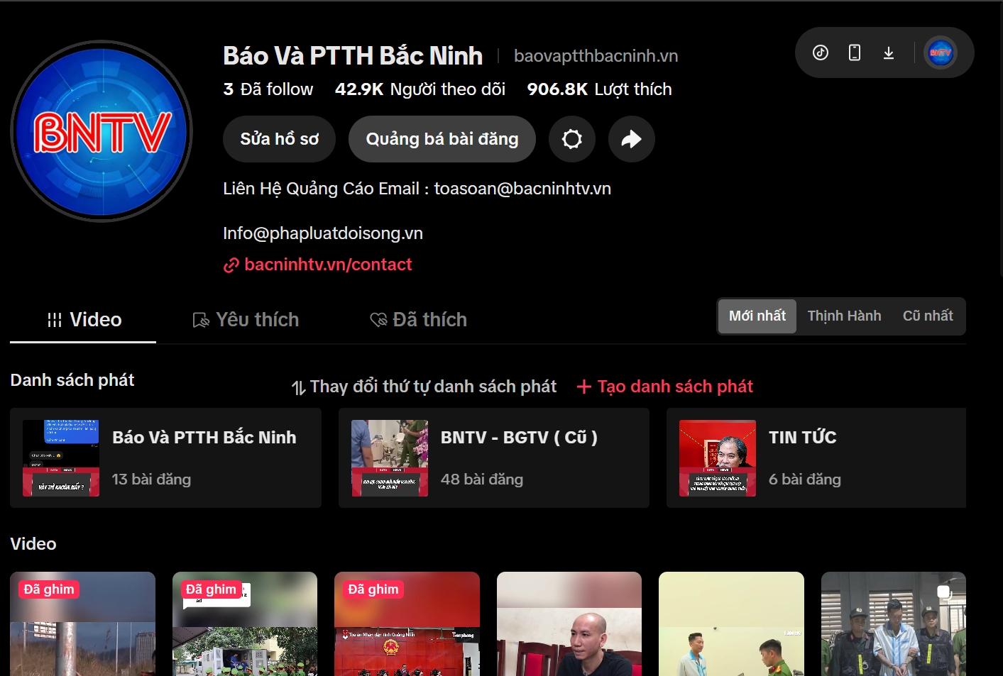 Báo và PTTH Bắc Ninh đẩy mạnh hoạt động thông tin trên nền tảng số, thu hút hàng chục nghìn người theo dõi