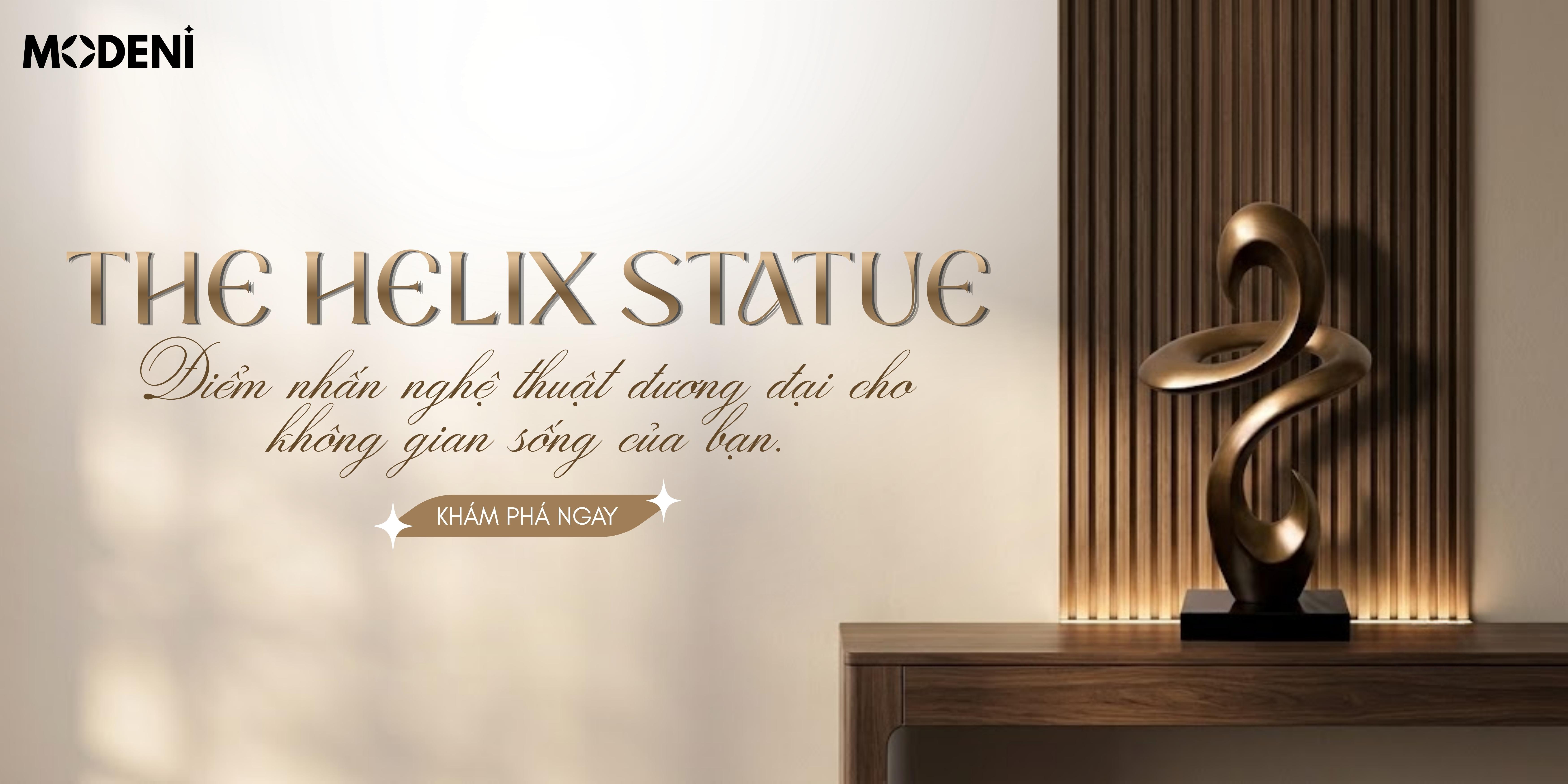 Tượng Trang Trí Helix trong không gian nội thất
